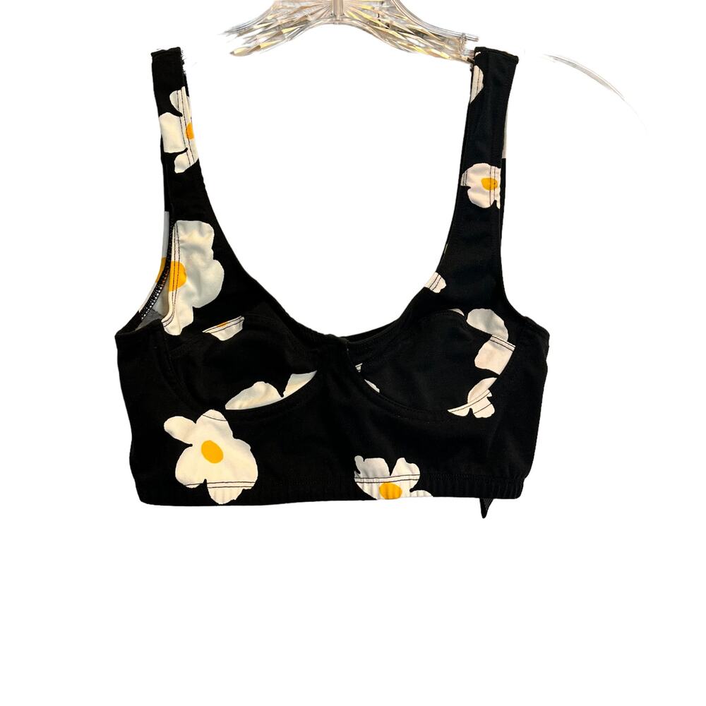 Urban Outfitters Christy Floral Cropped Bustier Top SZ S